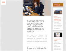 Tablet Screenshot of drewes-solar.de